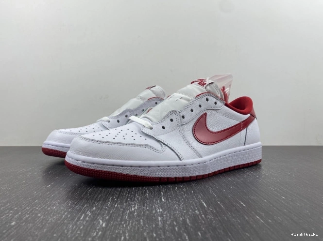 White 1 Jordan 705329-101 Retro Varsity Low Red 1105